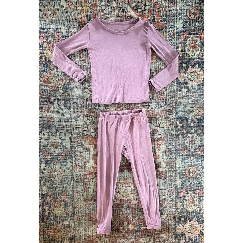 Kyte Baby 18-24 Months Baby Girl Pink Mauve Bamboo 2 Piece Pajama Set